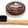 Schuhpflegeset Burgol Wachs "Bordeaux" 100 ml und Burgol Auftragsbürste – Bild 2