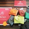VOI Schlüsselanhänger Miniatur-Tasche  Leder mit  Einkaufswagenchip – Bild 3
