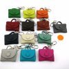 VOI Schlüsselanhänger Miniatur-Tasche  Leder mit  Einkaufswagenchip – Bild 5