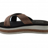 Siebi's Nizza Modische Strandschuhe Badeschuhe Pantoletten mit Plateau Damen – Bild 9