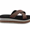 Siebi's Nizza Modische Strandschuhe Badeschuhe Pantoletten mit Plateau Damen – Bild 6