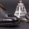 Schuhpflegeset für rahmengenähte Schuhe Schwarz mit Burgol- Bürsten- Ledersohlenöl-Pomade-Schuhwachs – Bild 8