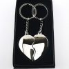 Schlüsselanhänger Together Herz mit Gravur silber 2erSet (2Stück) – Bild 2
