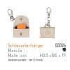 VOI Schlüsselanhänger Miniatur-Tasche  Leder mit  Einkaufswagenchip – Bild 4