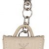 VOI Schlüsselanhänger Miniatur-Tasche  Leder mit  Einkaufswagenchip