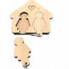 designimdorf Schlüsselbrett Home Sweet Home Frau & Frau Schlüsselanhänger Made in Black Forest optional Gravur