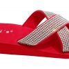 Siebi's Nizza Modische Strandschuhe Badeschuhe Pantoletten mit Plateau und extra leicht – Bild 9