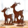 Weihnachten | Metall Deko Rentier | Gartenfigur Reh – Bild 6