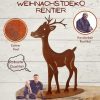 Weihnachten | Metall Deko Rentier | Gartenfigur Reh – Bild 2