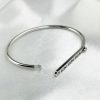 Personalisierbarer Armreif aus Edelstahl - Gravur - Farbe Silber - RETARM-34 – Bild 6