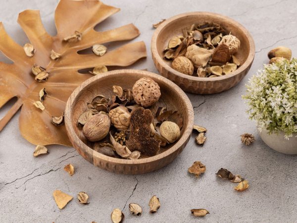 Holzschale 2er Set ø15/17cm H4cm Dekoschale Tik & Tok rund Mangoholz