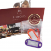 Hebold "KeyClassics" Set mit 22  Kunststoff-Schildchen incl. Schlüsselring zum Beschriften farbig gemischt – Bild 4