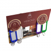 Hebold "KeyClassics" Set mit 22  Kunststoff-Schildchen incl. Schlüsselring zum Beschriften farbig gemischt – Bild 2