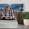 Blechschild Städte Magdeburg Hundertwasser Gebäude 30x20 cm Schild tin sign – Bild 3