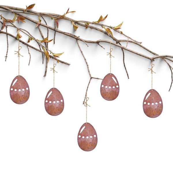 Rost Deko Osterei | Metall Osterdeko | Fensterdeko hängend – Bild 2