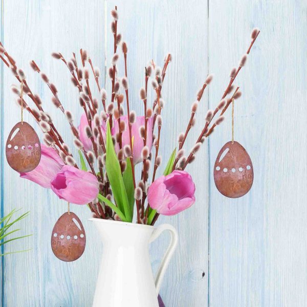 Rost Deko Osterei | Metall Osterdeko | Fensterdeko hängend – Bild 4
