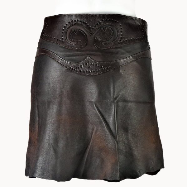 Minirock 'Boho' Leder – Bild 2