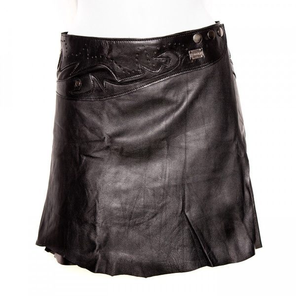 Minirock 'Boho' Leder – Bild 3