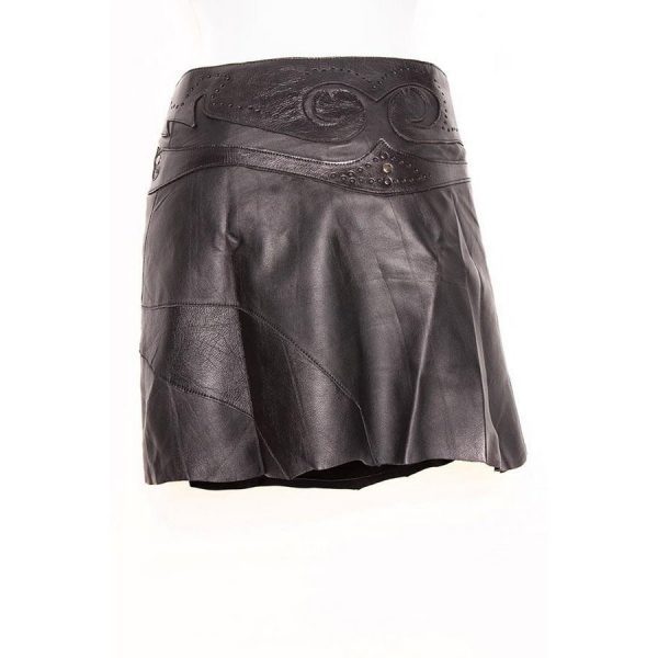 Minirock 'Boho' Leder – Bild 4