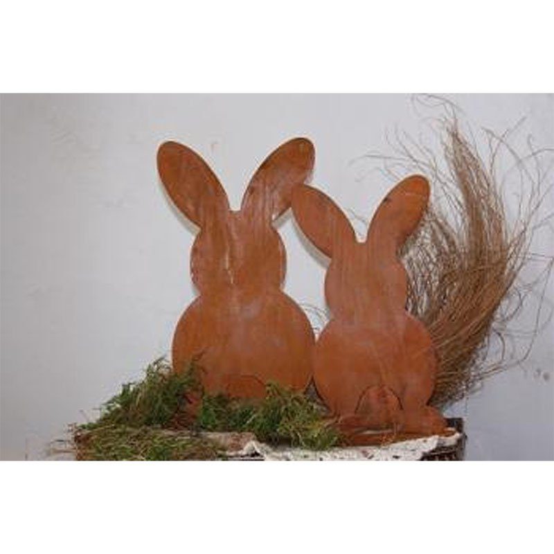 Osterdeko Hase Koni | Deko Idee in Edelrost für Ostern