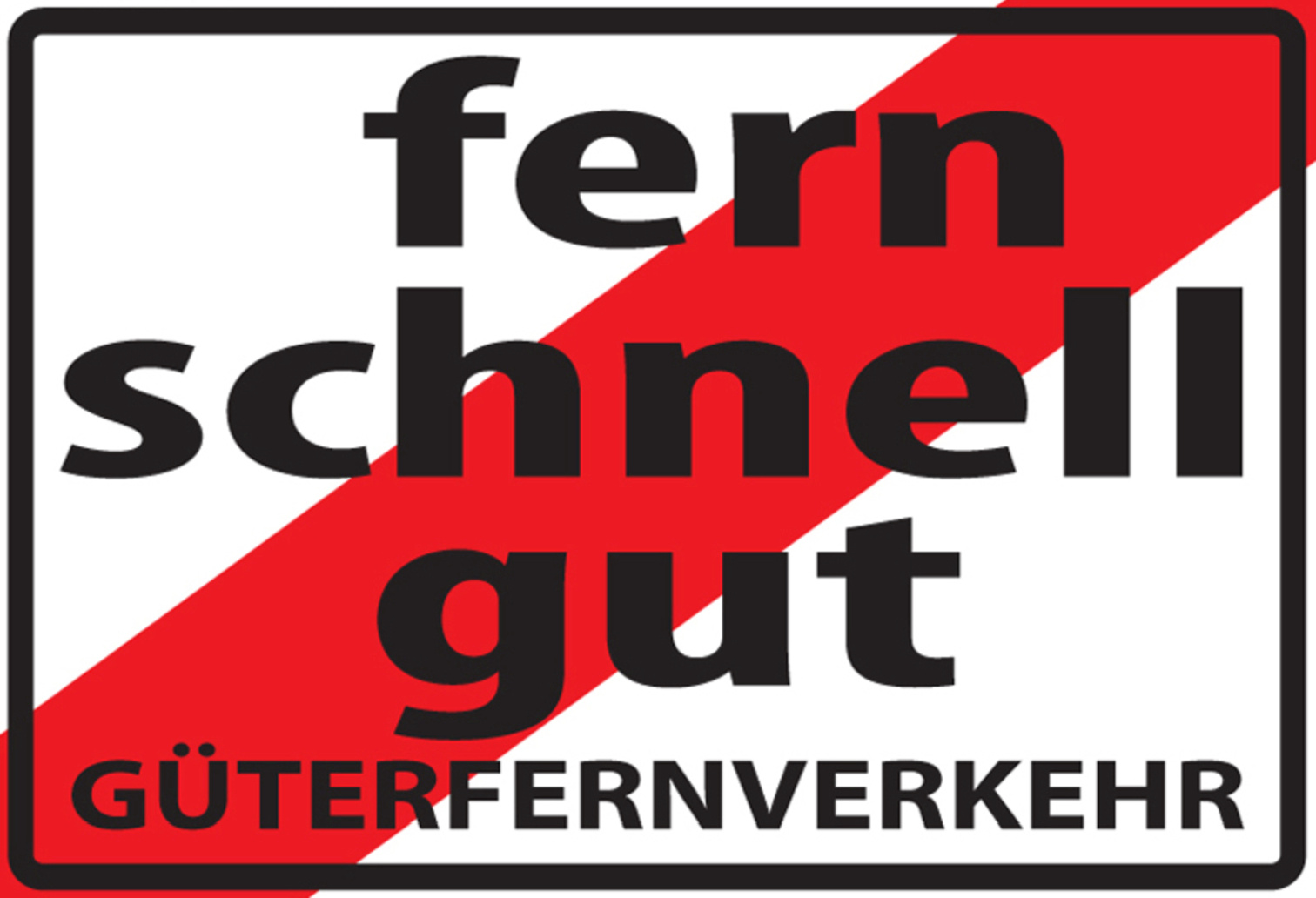 Hebold Blechschild 20x30 cm - Hochwertiges Blechschild Made in Germany -"Fern Schnell Gut Güterfernverkehr" Metall Hinweis Schild – Bild 2