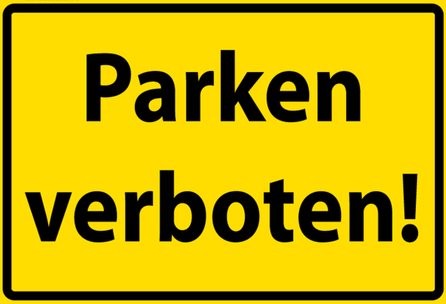 Hebold Blechschild 30x20 cm - Hochwertiges Blechschild Made in Germany -"Parken verboten" Metall Hinweis Schild