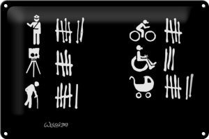 Schild Blech 20x30 cm - Made in Germany - Polizei Blitzer Rentner Metall Deko Schild