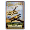 Schild Blech 20x30cm - Made in Germany - Spruch Flugzeug Royal air force Age 18 Metall Deko Blechschild
