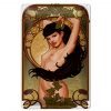 Schild Blech 20x30cm - Made in Germany - Pin-up sexy Frau Girl Efeu Piercing Metall Deko Blechschild
