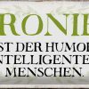 Schild Blech 30x20cm - Made in Germany - Spruch Ironie Humor intelligent Metall Deko Blechschild