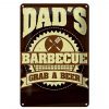 Schild Blech 20x30cm - Made in Germany - Spruch Dads barbecue grab a beer Metall Deko Blechschild