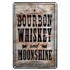 Schild Blech 20x30cm - Made in Germany - Bourbon Whiskey only the finest Metall Deko Blechschild
