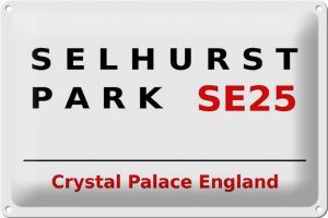 Schild Blech 30x20cm - Made in Germany - London England Selhurst Park SE25 Metall Deko Blechschild