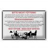 Schild Blech 30x20cm - Made in Germany - Tiere bitte nicht füttern Pferde Verbot Metall Deko Blechschild