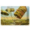 Schild Blech 30x20cm - Made in Germany - Retro Fallschirm erste lenkbarer Ballon