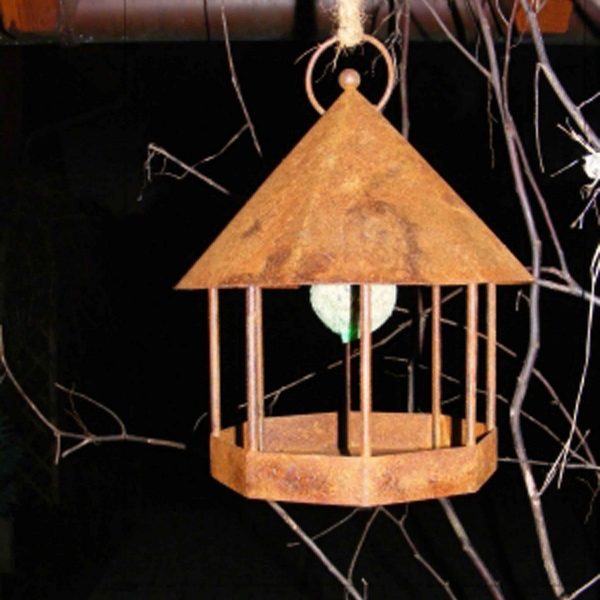 Vogelhaus, Futterhaus, Edelrost Futterstation und Wetterschutz – Bild 2