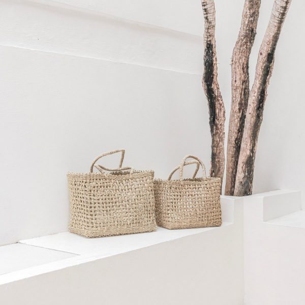 Einkaufstasche | Strandtasche MOYO aus gewebtem Seegras (2 Größen) – Bild 5
