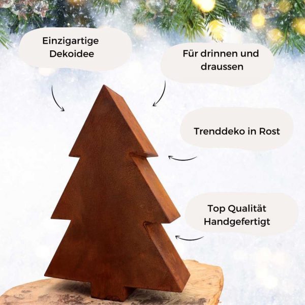 Christmas | Tannenbaum in 3D | Rost Metall – Bild 5