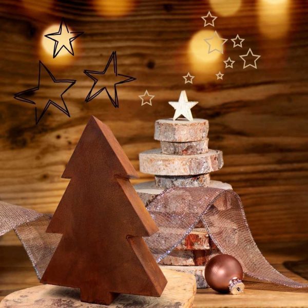 Christmas | Tannenbaum in 3D | Rost Metall – Bild 4