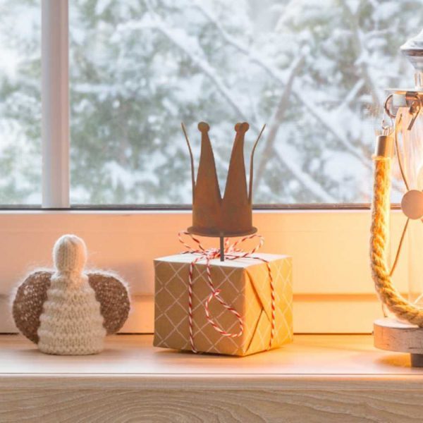Teelichthalter aus Edelrost | Metalldeko für Advent und Weihnachtsdeko – Bild 2