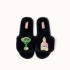 Slipper Schwarz – Bild 7