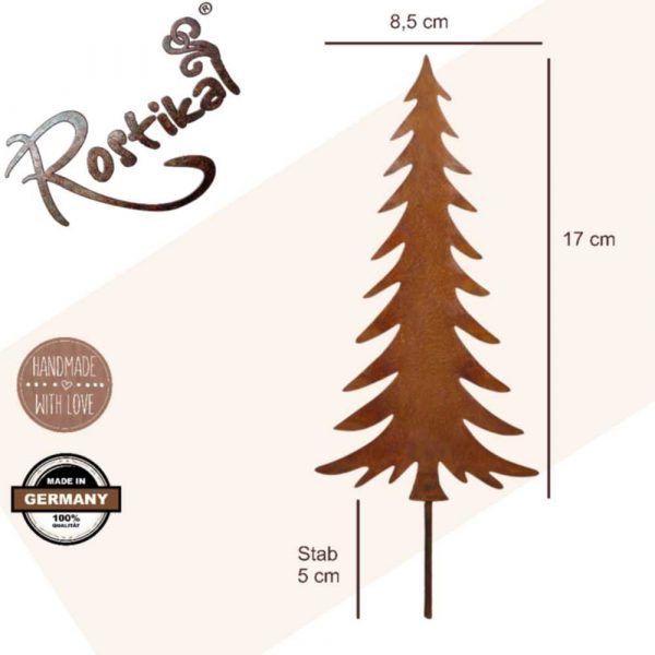 Christmas Edelrost Weihnachtsdeko Tannenbaum | zum Stecken – Bild 2