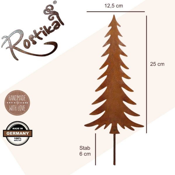 Christmas Edelrost Weihnachtsdeko Tannenbaum | zum Stecken – Bild 3