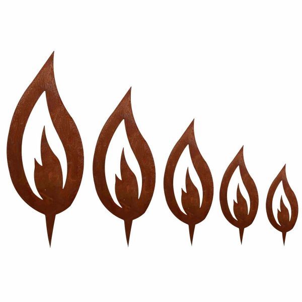 Edelrost Metall Flamme
