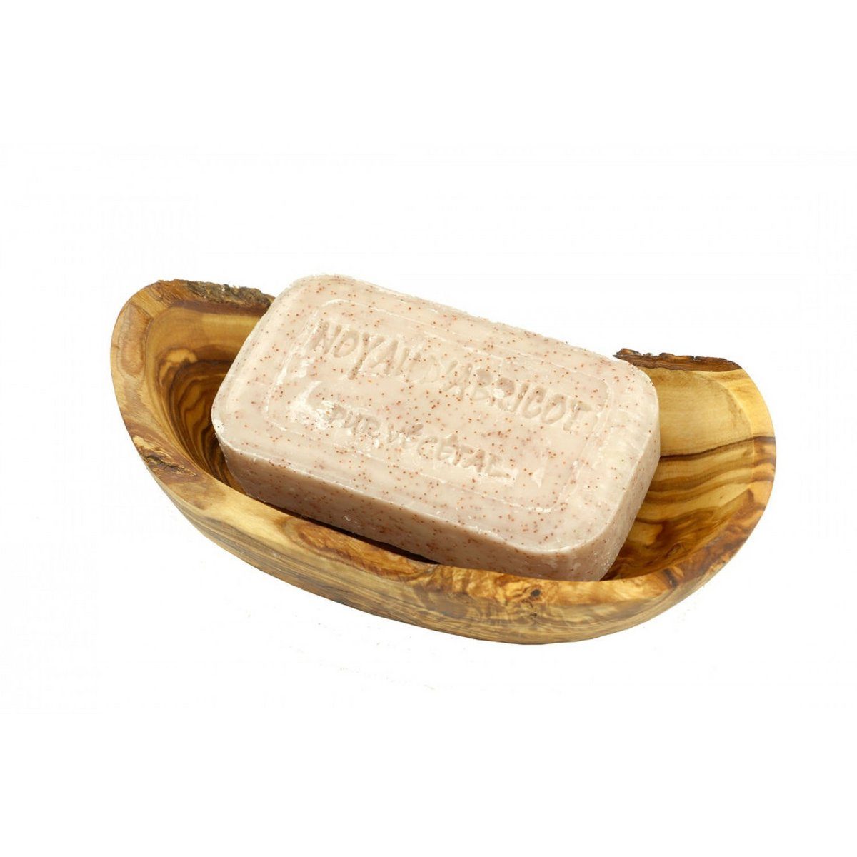 Seifenschale oval rustikal ca. 12 – 14 x 8 x 4 cm aus Olivenholz – Bild 2