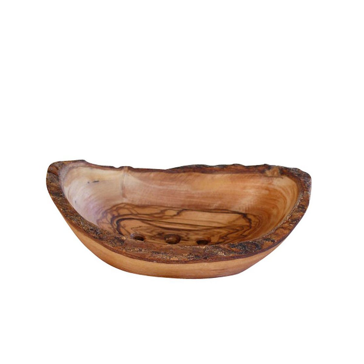 Seifenschale oval rustikal ca. 12 – 14 x 8 x 4 cm aus Olivenholz – Bild 3
