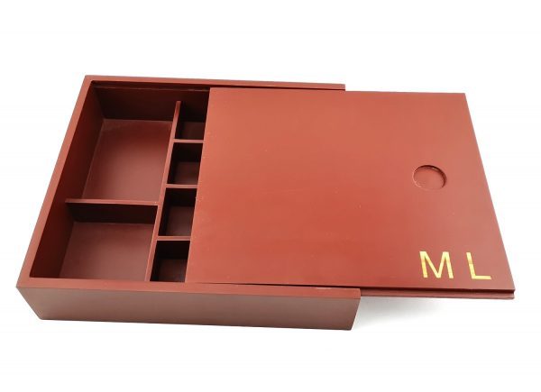 Preiswerte Schuhpflege-Box mit Schiebedeckel mit 6 Fächern 9-teilig befüllt optional und gratis individuelle Gravur – Bild 11