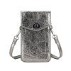 Metallic-Handytasche aus Kunstleder | 40063