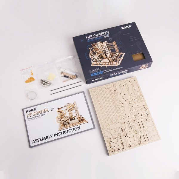 Murmelbahn Marble Explorer, Murmelbahn, Robotime, LG503 25,5x22,9x20,4cm. – Bild 6