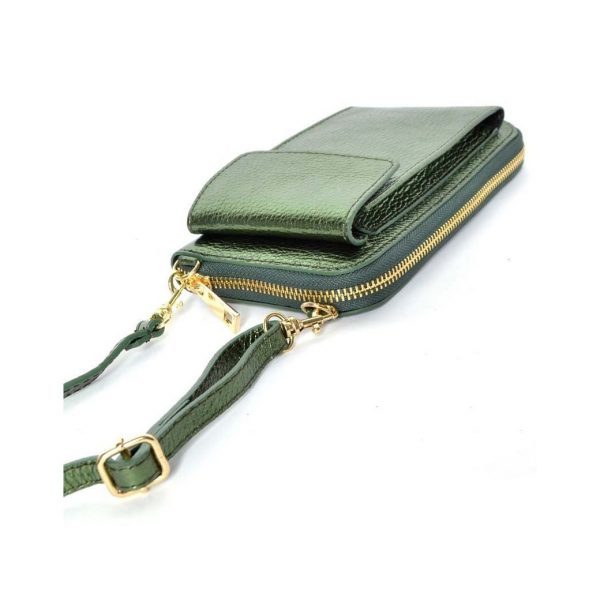 Leder-Geldbörse/Handytasche Metallic | 9000701 – Bild 3
